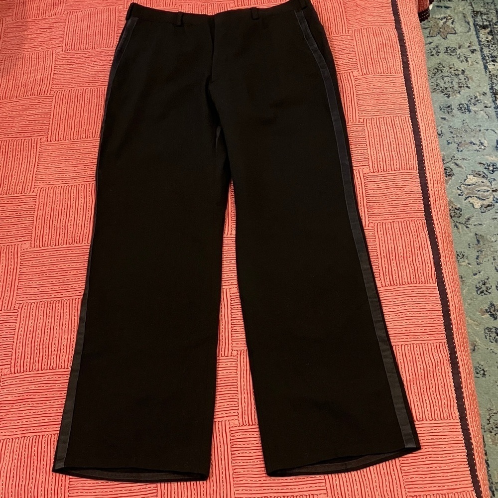 Tuxedo W34L32.5” rise 13 men’s Black tailored Trousers
